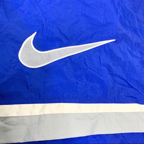Vintage Nike Windbreaker Mens XL 1/2 zip Blue - Picture 11 of 12